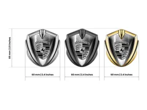 Porsche Badge Auto Stile Tuning Splendente Auto